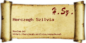 Herczegh Szilvia névjegykártya