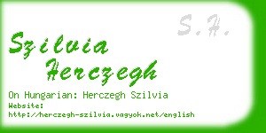 szilvia herczegh business card